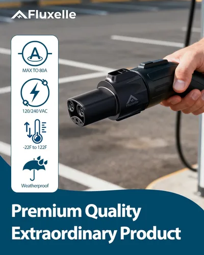 Miniatura 2 de Adaptador de cargador J1772 a Tesla, máximo 80A/250 V solo para Tesla, accesorios de carga Tesla, conexión a estaciones de carga SAE J1772