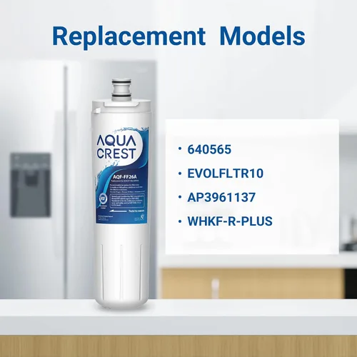 Miniatura 4 de AQUACREST - Filtro de agua de repuesto para refrigerador 640565, compatible con Bosch 640565, EVOLFLTR10 AP3961137, 3M Cuno CS-52, Whirlpool