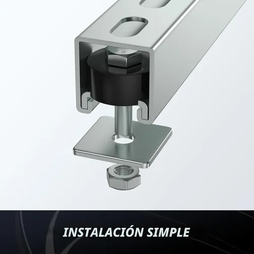 Miniatura 3 de SKTREX Ruedas de rodillos de carro para posicionamiento de conjunto de carro para canal de puntal Unistrut con canal de puntal de 1-5/8 pulgadas
