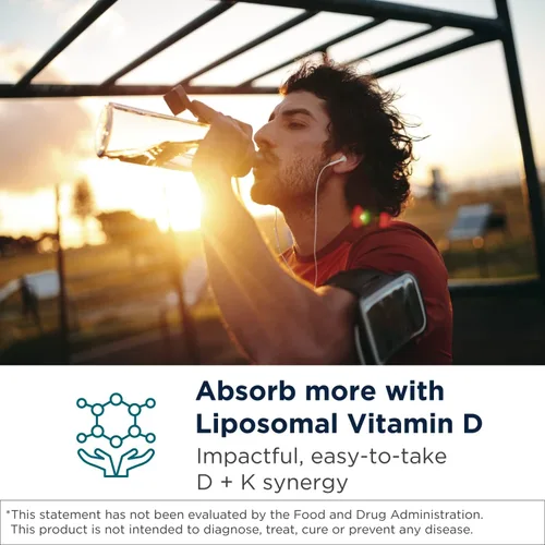 Miniatura 2 de Designs for Health Liposomal D Supreme Vitamina D Líquido – 2500 UI de Vitamina D3 + Vitamina K (K1 + K2) – Liposomas para una absorción superior