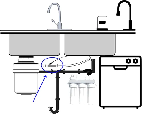 Miniatura 3 de Neo-Pure Adaptador de drenaje RO: conector de línea de drenaje compatible con 1/2", 5/8", 3/4" y 7/8" para sistemas de ósmosis inversa seleccionados