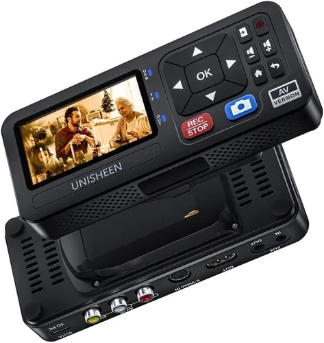 Miniatura 13 de Grabadora de video 1080P 60FPS USB2.0 con pantalla de 7 pulgadas, captura DVI/HDMI/CVBS/VGA/YPBPR desde VCR, DVD, cintas VHS, videocámaras, Hi8,