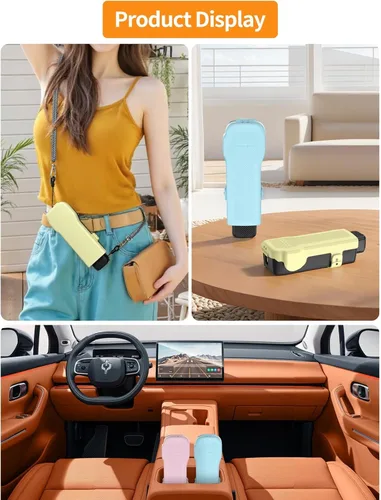 Miniatura 6 de Osmo Pocket 3 - Funda protectora con cordón, tapa de almacenamiento magnética para filtros y lente gran angular, cardán abatible y protector de Azul
