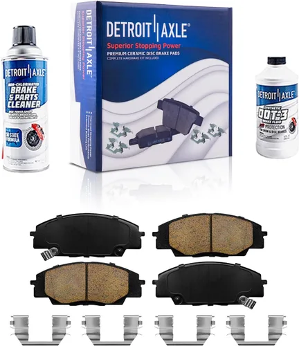 Miniatura 50 de Detroit Axle - Pastillas de freno traseras para Mercedes-Benz C230 C240 C280 C320 C350 CLK320 CLK350 CLK430 E300 E320 E420 E430 SLK350, pastillas