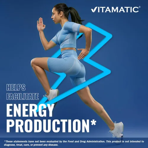 Miniatura 5 de Vitamatic Vitamina B12 1000 mcg Comprimidos de disolución rápida – Sabor natural a bayas – 365 tabletas por botella - 2 botellas – Apoya