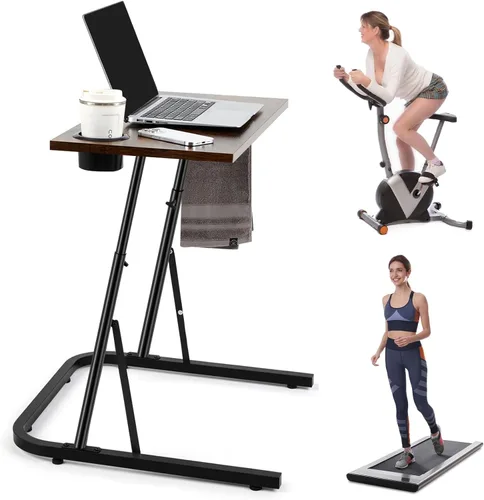 Miniatura 8 de Weysat Entrenador Ajustable para Bicicleta/Bicicleta Estática de Fitness Escritorio para Bicicleta Estática, Estación de Trabajo de Ciclismo