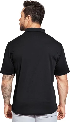 Miniatura 5 de MIER Men's Quick Dry Polo Shirts Polyester Casual Collared Shirts Short Sleeve, Moisture-Wicking, Sun Protection