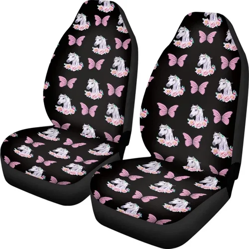 Miniatura 28 de Fundas de asiento de coche con estampado de bandera estadounidense, fundas cómodas para asientos de automóvil, duraderas, ajuste universal