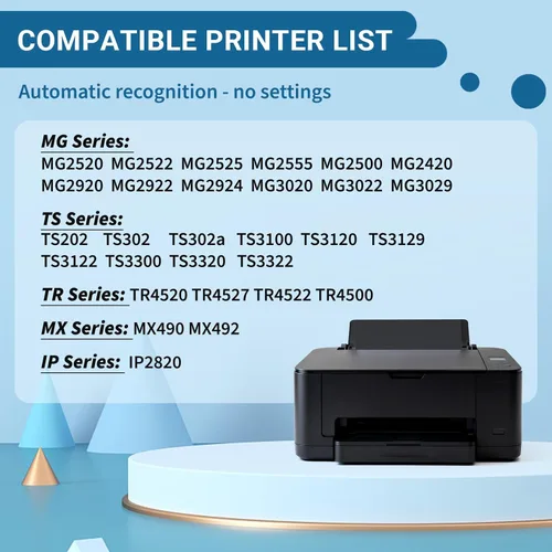 Miniatura 2 de 245XL - Cartuchos de tinta de repuesto para Canon PG-245XL, tinta negra, paquete de 2 245 PG-245 de alto rendimiento compatibles con impresoras