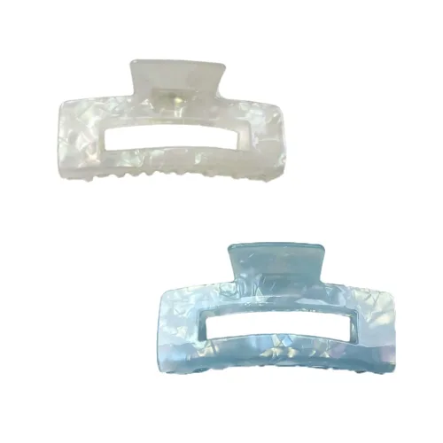 Miniatura 11 de 2 pinzas grandes para cabello grueso, pinzas de pelo de tortuga, clips de mandíbula de mariposa francesa de celuloide acrílico, fijación fuerte