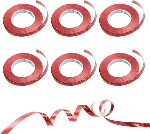 Miniatura 6 de PATIKIL 6 cintas rizadoras de 3/16 pulgadas con láser metálico brillante de 11 yardas iridiscentes para decoración de fiestas, envoltura de regalos