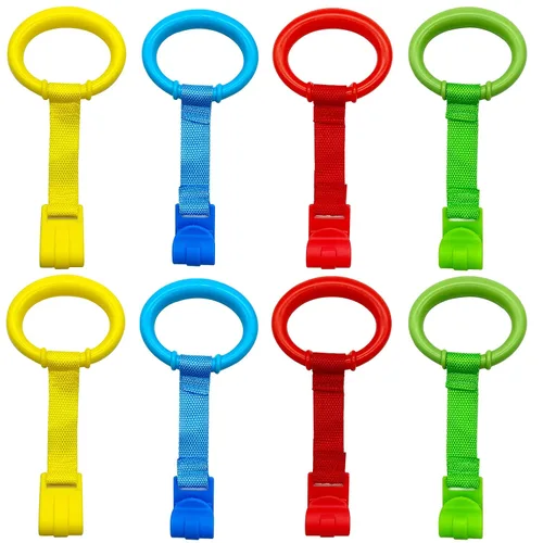 Miniatura 7 de codree 4 Piezas Anillos para Levantarse de Corralito de Bebé - Anillos para Levantarse de Cuna de Bebé - Anillos Asistentes para Ejercicios