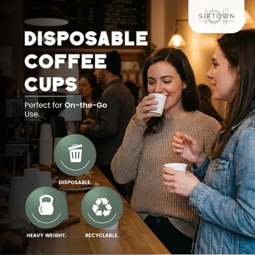 Miniatura 3 de Vasos de papel de 4 onzas, paquete de 1000 unidades para café y espresso, 1000 unidades a granel para el hogar, oficina, restaurantes y fiestas