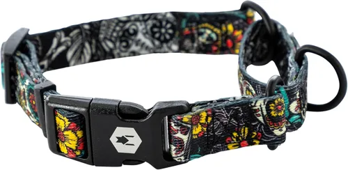 Miniatura 25 de Wolfgang - Collar de perro Martingala resistente con hebilla de nailon de liberación rápida para caminar y entrenar, estampado NewMoon, mediano