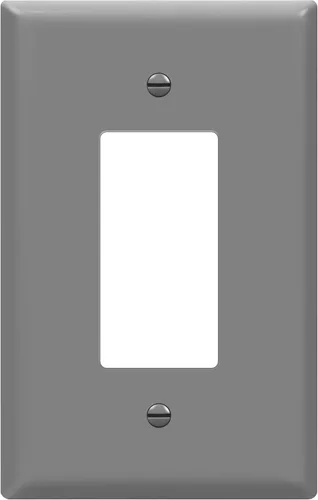 Miniatura 20 de ENERLITES Placa de pared decorativa para interruptor de luz o tomacorriente, acabado brillante, tamaño extra grande de 1 gang 5.5" x 3.5", Marrón