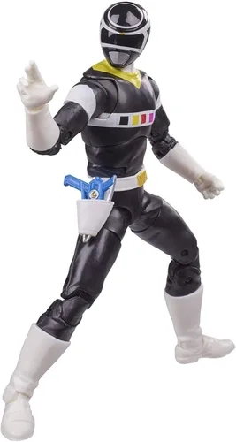 Power Rangers, Colección Lightning - Figura de acción coleccionable de alta calidad, In Space Black Ranger (Ranger negro espacial), de 6 pulgadas,