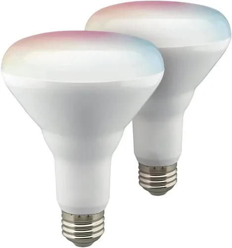 Miniatura 9 de Satco S11254 Starfish - Bombilla LED inteligente A19 de 10 vatios que cambia de color, funciona con Siri, Alexa, Google Assistant, SmartThings