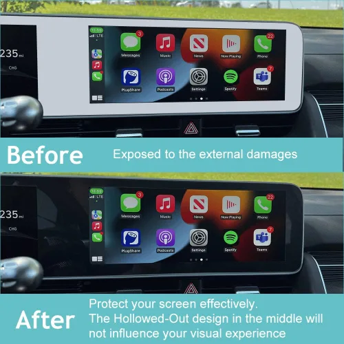 Miniatura 3 de BestEvMod para Accesorios Protector de Bisel de Pantalla Ioniq5, Bisel de Pantalla Táctil de Navegación Compatible con Accesorios Hyundai Ioniq 5