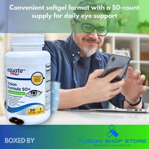 Miniatura 4 de Vision Formula 50 Plus - Cápsulas blandas para la salud ocular, 50 unidades (paquete de 1), en caja por Fusion Shop Store