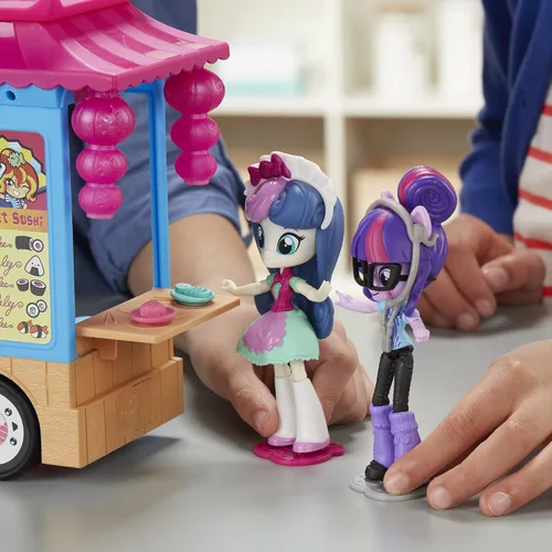 Miniatura 5 de My Little Pony Por ejemplo, Minis Sunset Shimmer Camión de sushi