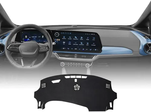 Miniatura 26 de Accesorios interiores personalizados para Silverado 1500 2019 2020 2021 2022 cubierta de tablero reduce el deslumbramiento, elimina grietas, rojo