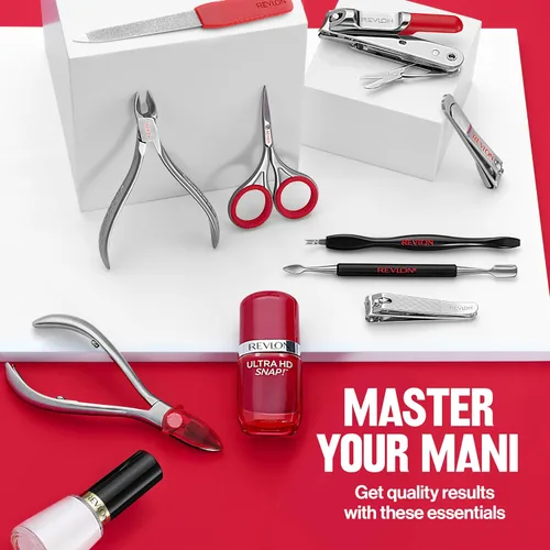 Miniatura 7 de Revlon Recortador de cutículas con tapa, punta en V de alta precisión y agarre cómodo para un recorte suave y fácil, 1 unidad