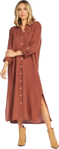 Miniatura 5 de Mud Pie Clemmy - Vestido largo para mujer, color óxido, talla M, Herrumbre
