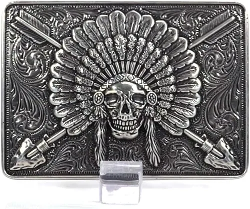Miniatura 8 de Ariat Hebilla de calavera rectangular para hombre