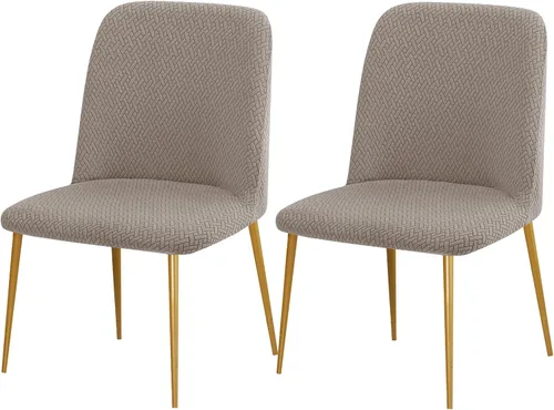 Miniatura 10 de Gollense Fundas de silla con respaldo curvado para comedor, fundas modernas de mediados de siglo, protector de asiento de silla semicírculo