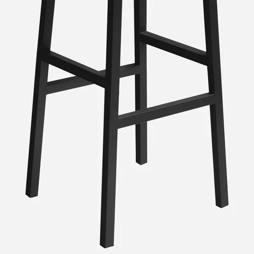 Miniatura 9 de MAHANCRIS Taburetes de bar, juego de 2 sillas de bar redondas con reposapiés, taburetes de bar de desayuno de cocina de 24.4 pulgadas, taburetes