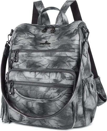 Miniatura 15 de Bolsos mochila monedero de piel sintética para mujer, bolsas con zíper, mochilas de hombro casuales