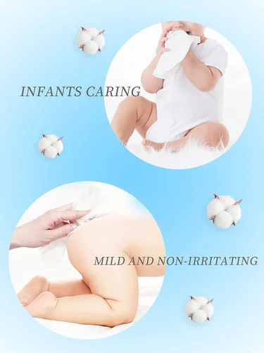 Miniatura 6 de MPK - Toallitas secas para bebés 100% algodón, sin perfume e hipoalergénicas, 120 unidades/paquete, 720 unidades/paquete de 6 pañuelos faciales