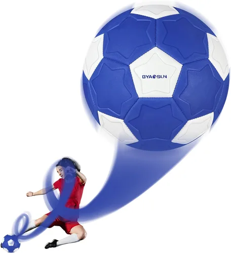 Miniatura 8 de Curve - Balón de fútbol tamaño 4, pelotas suaves para exteriores e interiores, pelota de fútbol tamaño 4 para niños y niñas