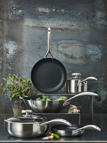Miniatura 5 de Scanpan Wok antiadherente CS+ de 12.5 pulgadas, compatible con todas las estufas, listo para inducción, apto para utensilios de metal, apto