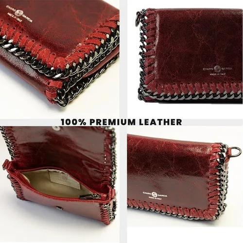 Miniatura 4 de Bolso bandolera pequeño para mujer con correa desmontable fabricado en Italia.