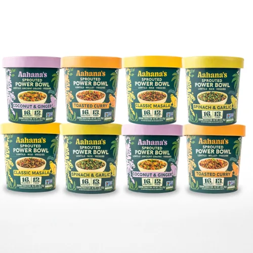 Miniatura 13 de Aahana's Bombay Masala - Cuenco de arroz y lentejas Kitchari, comidas veganas, sin gluten, Kosher, a base de plantas, comidas listas para comer