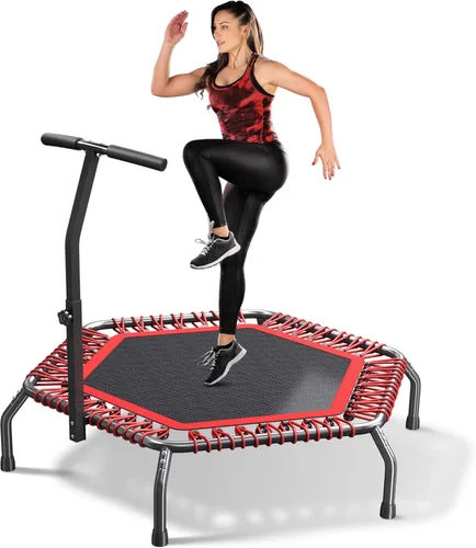 Miniatura 8 de HYD-Parts 40"/48“ Rebounder Trampoline for Adults with Bungee Cords, Portable Fitness Exercise Mini Trampoline, Small Rebounder Indoor/Outdoor