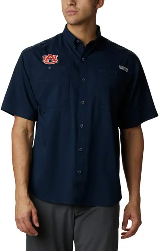 Miniatura 13 de Columbia NCAA Camisa Tamiami de Manga Corta para Hombre Universitaria Tallas Grandes y Altas Fla - Azul