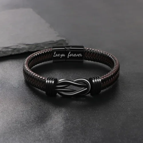 Miniatura 5 de JoycuFF Regalos para hombres, regalos para el día del padre, pulseras de cuero, regalo de cumpleaños para papá, novio, marido, nieto, hermano, hijo