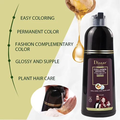 Miniatura 3 de DISAAR Beauty - Cubierta de champú color gris y blanco, de larga duración, 13.5 fl oz/13.53 fl.oz (rojo burdeos)
