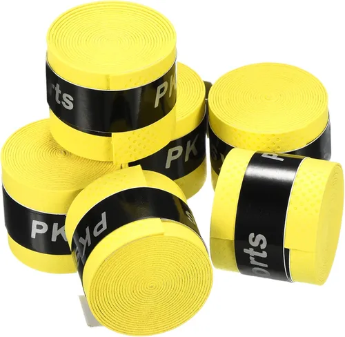 Miniatura 8 de PATIKIL Cinta de agarre de raqueta de tenis, PU Overgrip Ronda Surco Antideslizante Absorbe el sudor para caña de pescar de bádminton