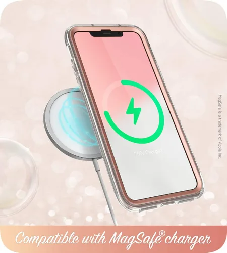 Miniatura 6 de i-Blason Serie Cosmo diseñada para iPhone 12 Mini (2020), funda protectora delgada de cuerpo completo con protector de pantalla integrado, mármol