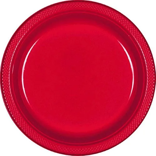 Miniatura 6 de Platos redondos de plástico azul caribeño vibrante, 9 pulgadas (10 paquetes de 20), diseño de calidad premium, ideales para cualquier evento o fiesta