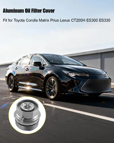 Miniatura 5 de Tapa de filtro de aceite de aluminio reemplazo 1562037010 917039 156200T010 19185631 apto para Toyota Corolla Matrix Prius Lexus CT200H ES300 ES330