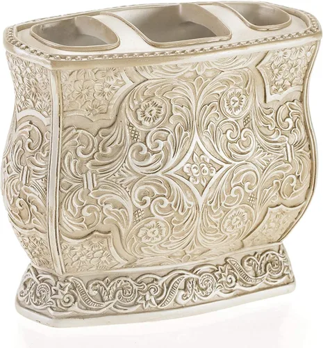 Miniatura 5 de Creative Scents Victoria Beige - Juego de accesorios de baño beige – Juego de accesorios decorativos de baño – Juego de baño de 4 piezas
