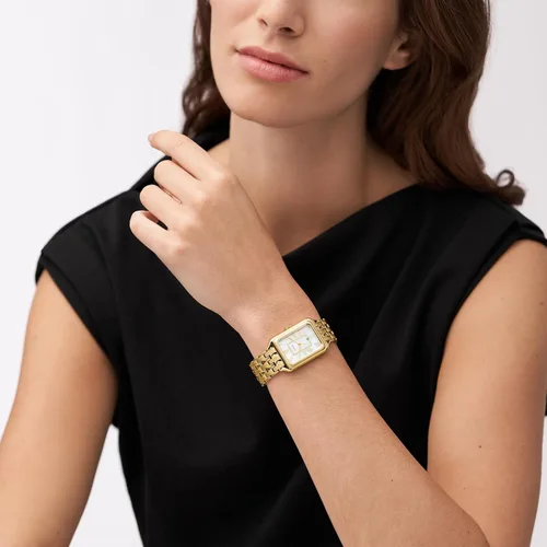 Miniatura 6 de Fossil Raquel Reloj de mujer con caja rectangular y pulsera de acero inoxidable o correa de cuero
