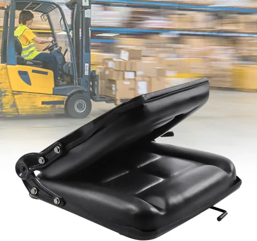Miniatura 3 de Asiento universal ajustable para carretilla elevadora, reemplazo de asiento de suspensión completa con cinturón de seguridad para asiento mecánico