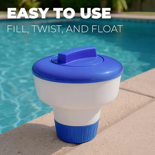 Miniatura 3 de XtremepowerUS Dispensador del cloro del flotador del bromo del cloro, dispensador del flotador de la tableta 3" para la piscina, idea para la tierra