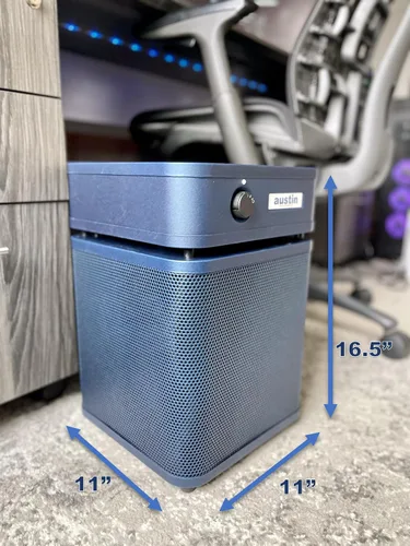 Miniatura 3 de Austin Air HealthMate Plus Junior - Purificador de aire azul medianoche, purificadores de aire avanzados de filtración de 4 etapas para el hogar