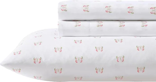 Miniatura 2 de Laura Ashley Juego de sábanas para niños, ultra suave y transpirable, con fundas de almohada a juego, resistente a las arrugas, artículos esenciales